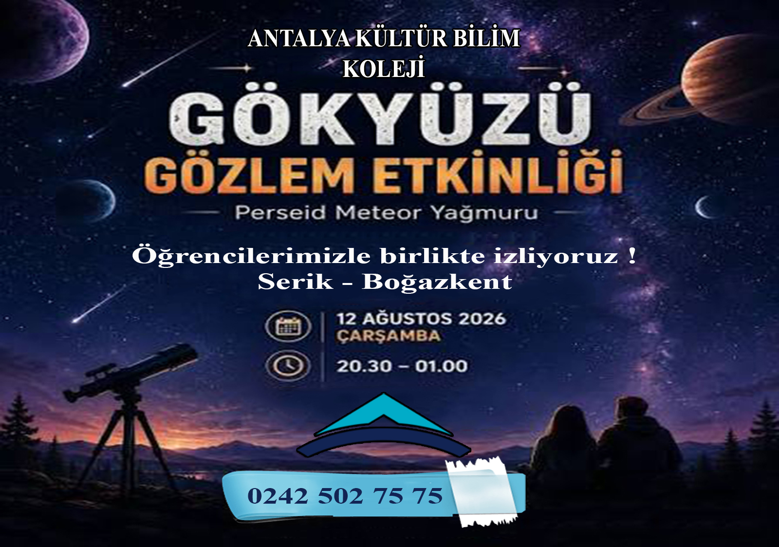 Perseid Meteor Yağmuru Gözlem Etkinliği